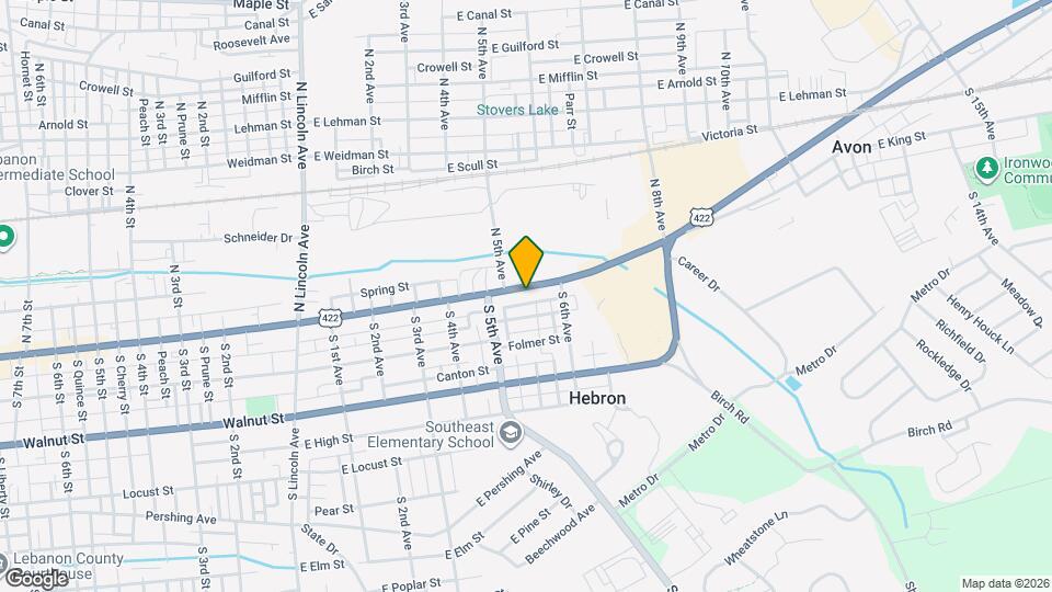 518 E Cumberland St Map and Location Details