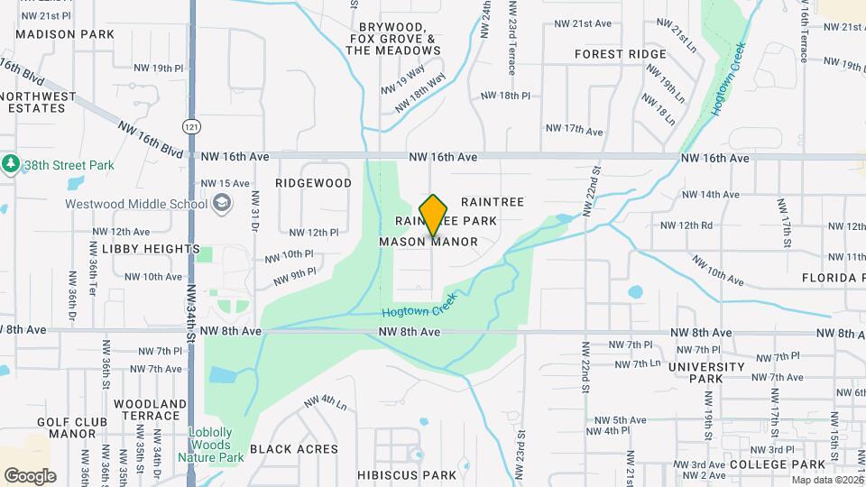 1211 NW 25th Terrace Map and Location Details