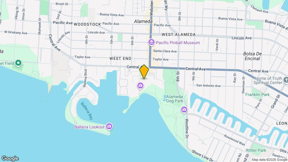 1321 Webster St Map and Location Details