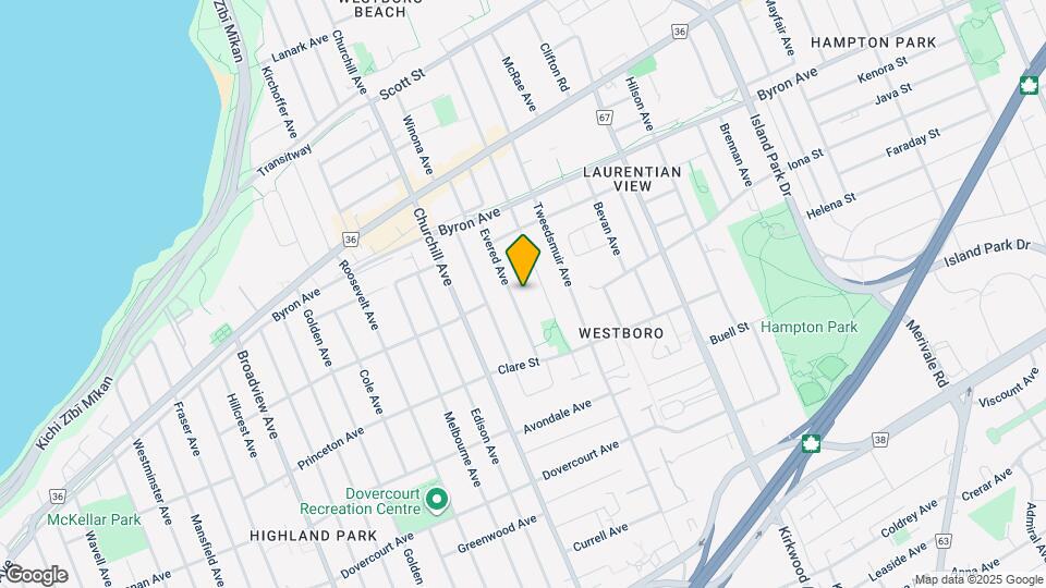 491 Evered Ave Map and Location Details