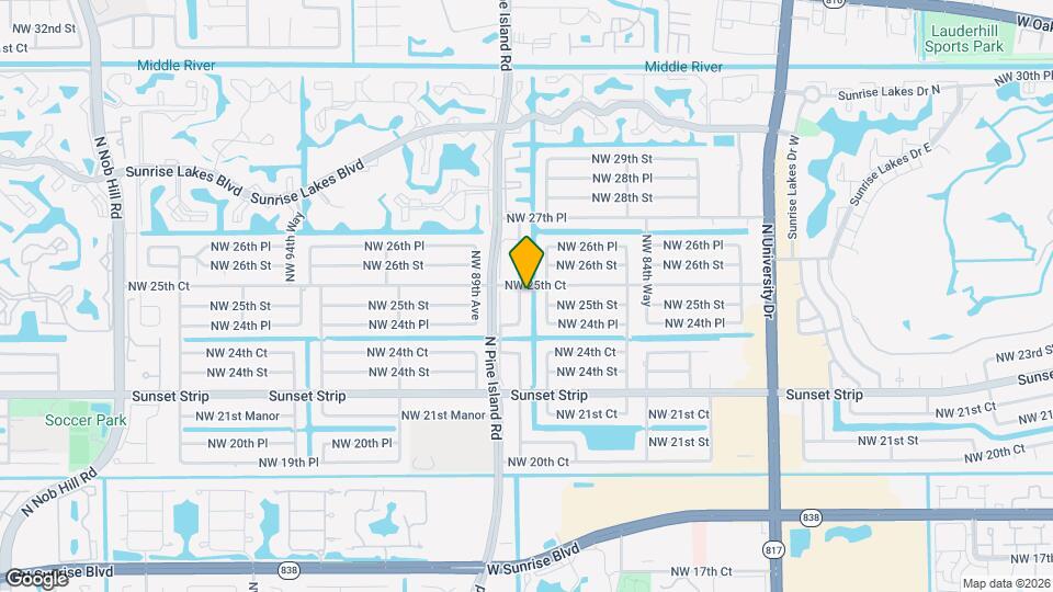 2530 NW 87th Ln Map and Location Details