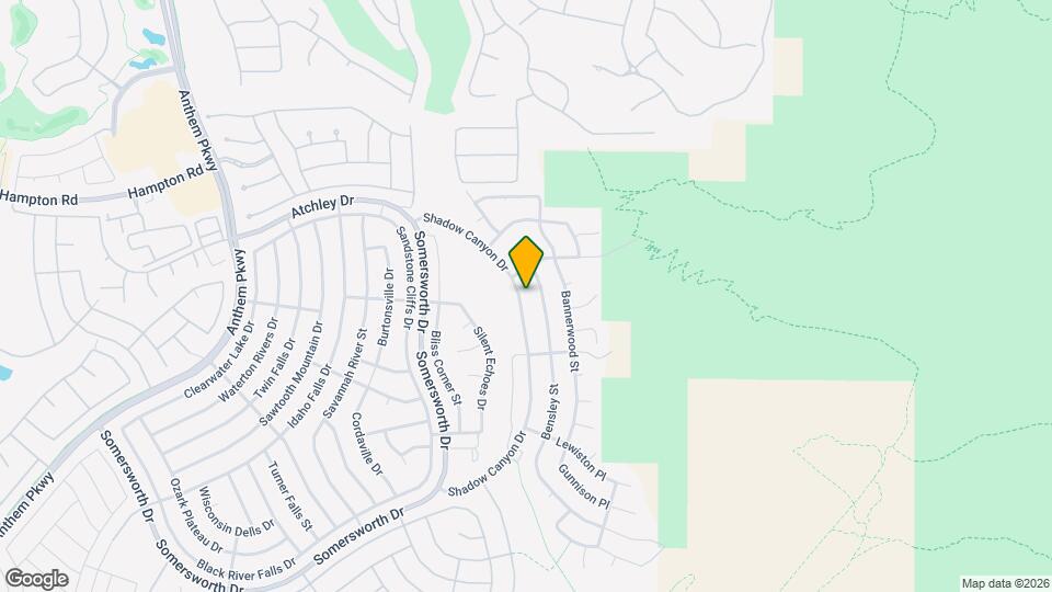 2148 Shadow Canyon Dr Map and Location Details