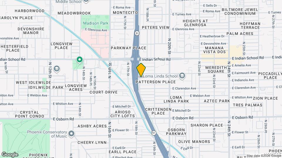 3827 N 18th St Map and Location Details