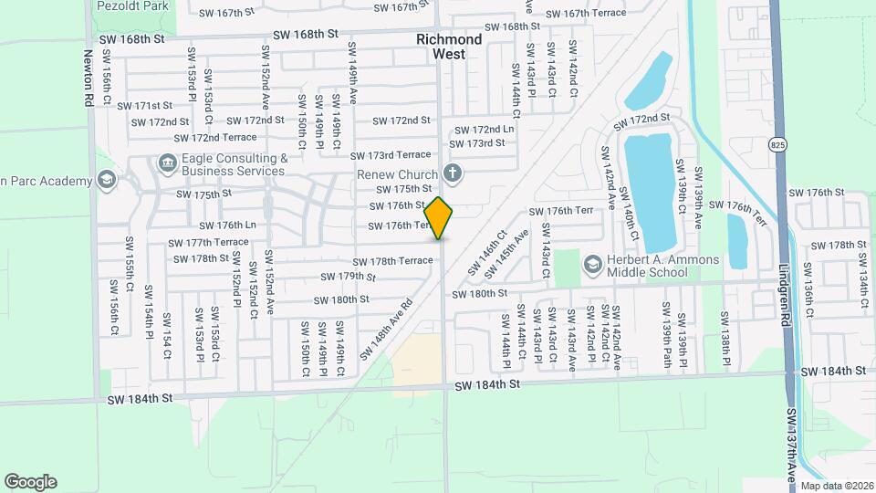 14704 SW 177th Terrace Mapa y Detalles de la Ubicación