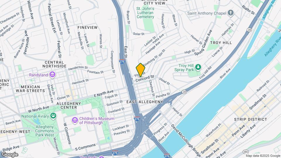 828 Concord St Map and Location Details