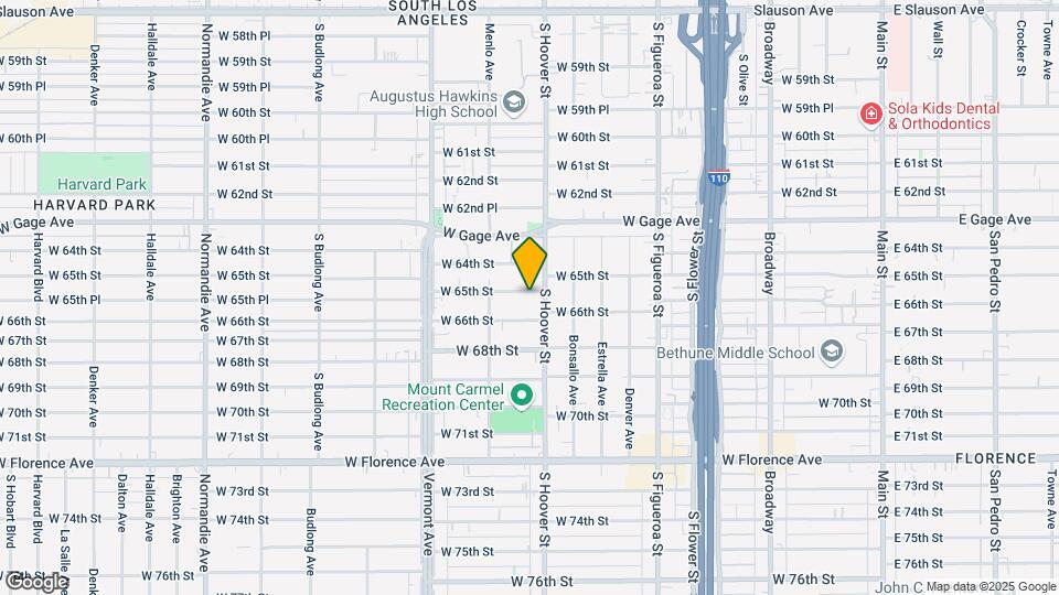 812 W 65th St Map and Location Details