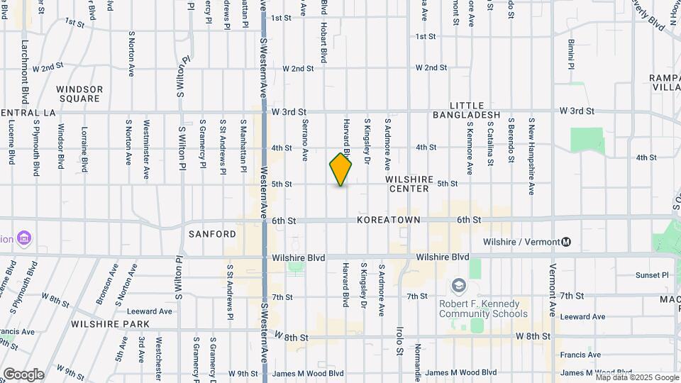 505 S Harvard Blvd Mapa y Detalles de la Ubicación