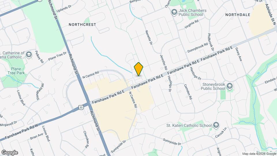 112 N Centre Rd Map and Location Details