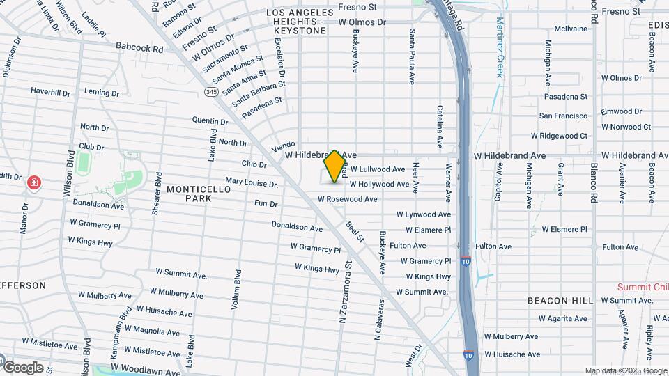1614 W Hollywood Ave Map and Location Details