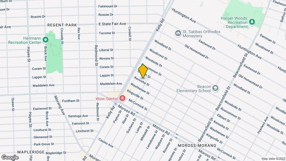 18581 Kenosha St Map and Location Details