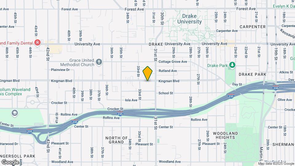 3124 Kingman Blvd Map and Location Details