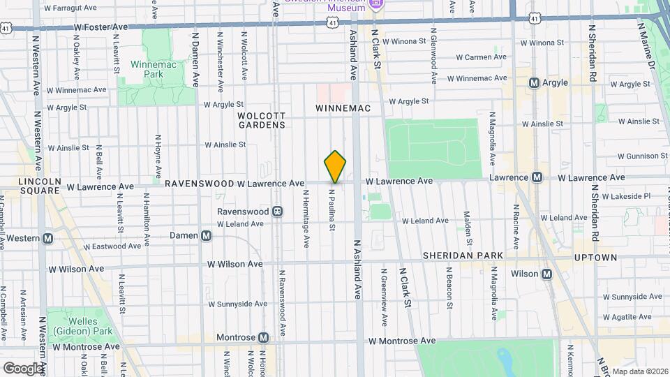 4757 N Paulina St Map and Location Details