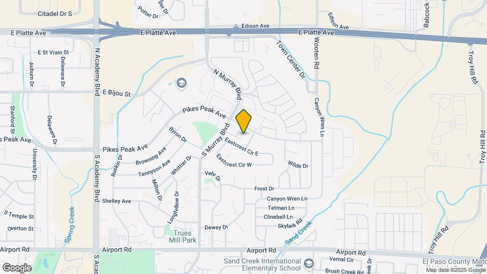 4485 E Pikes Peak Ave Map and Location Details