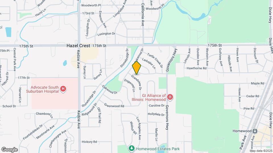 17621 Grandview Dr Map and Location Details