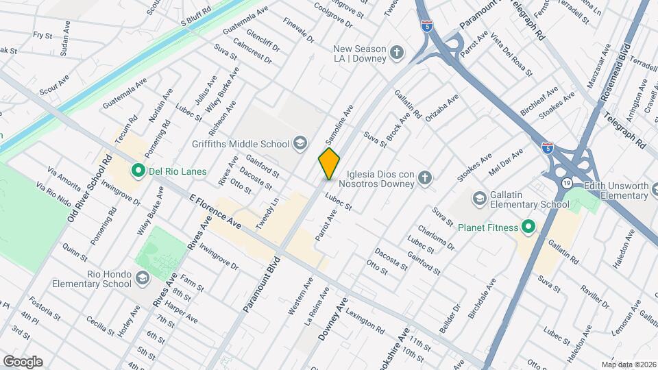 9718 Paramount Blvd Map and Location Details