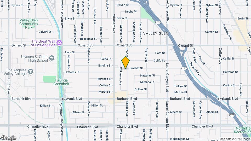 5809 Rhodes Ave, Unit House Map and Location Details