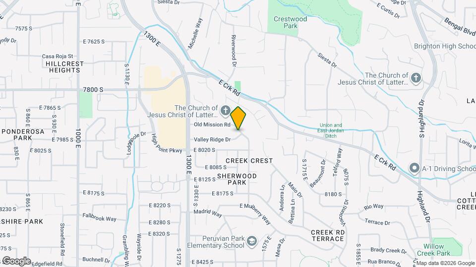 1483 Valley Ridge Dr Map and Location Details