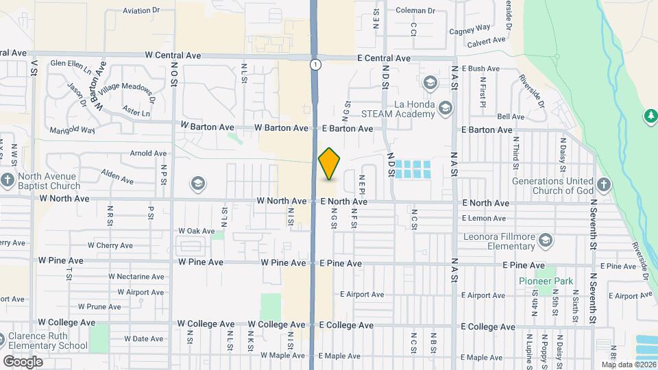 1012 N H St Map and Location Details