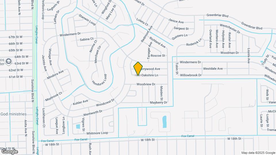 575 Oakshire Ln Map and Location Details