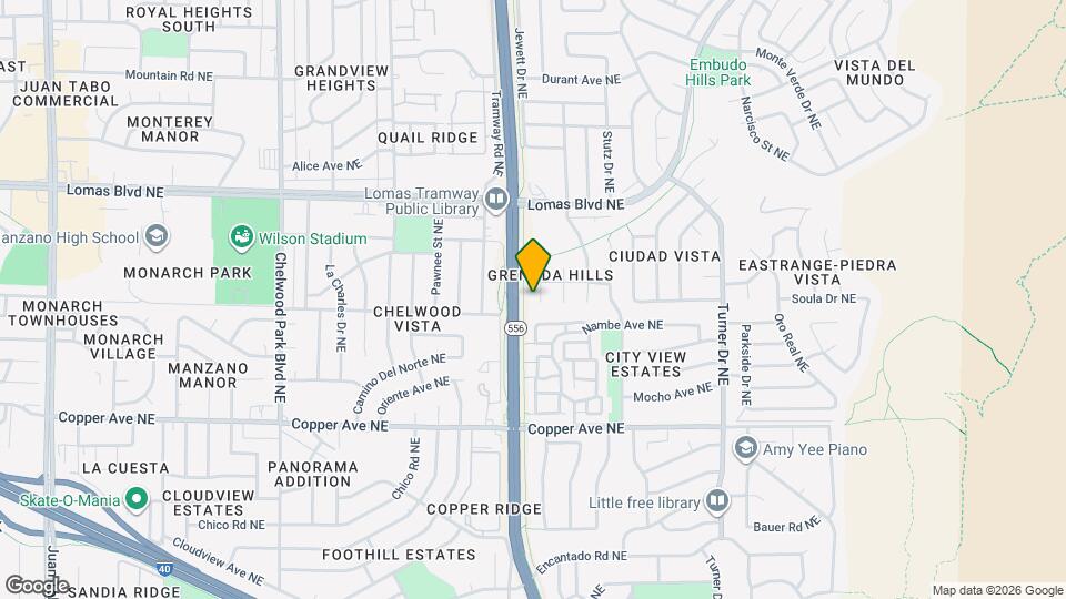 1111 Granada Hills Ct NE Mapa y Detalles de la Ubicación