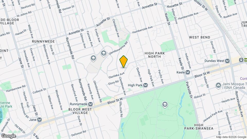418 Glenlake Ave Map and Location Details