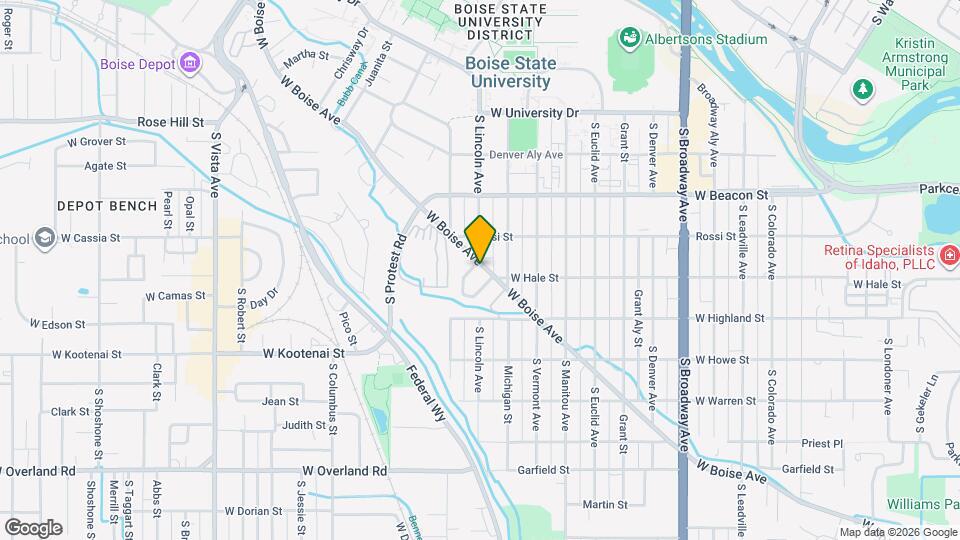 1623 W Boise Ave Mapa y Detalles de la Ubicación