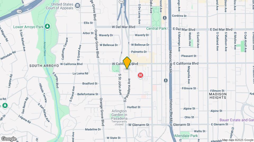 615-629 S Pasadena Ave Mapa y Detalles de la Ubicación