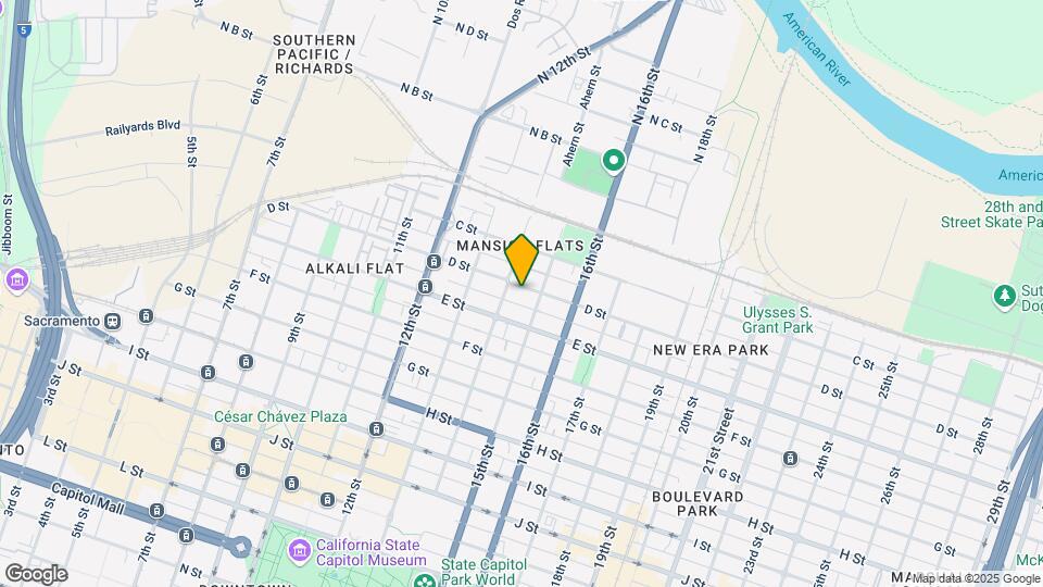1412 D St Map and Location Details