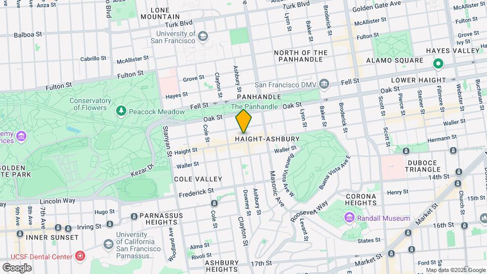 545 Ashbury St Map and Location Details