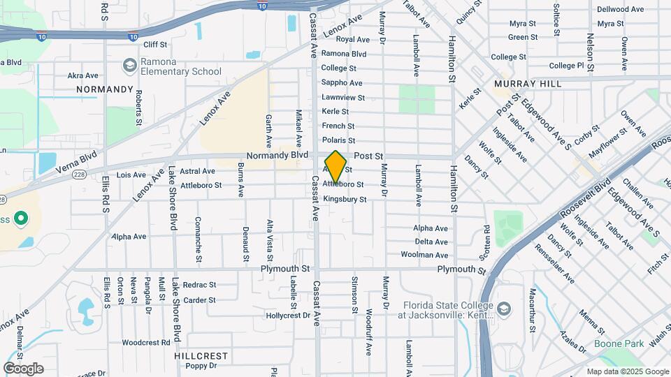 4818 Attleboro St Map and Location Details