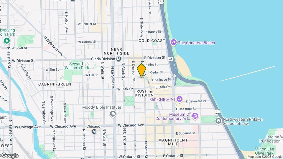 1030 N State St Map and Location Details