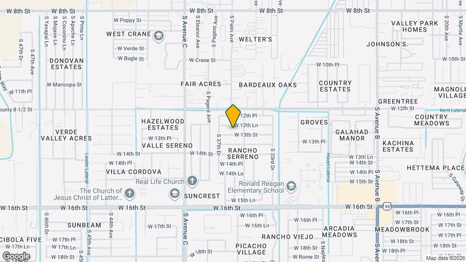 3594 W 13th St Map and Location Details