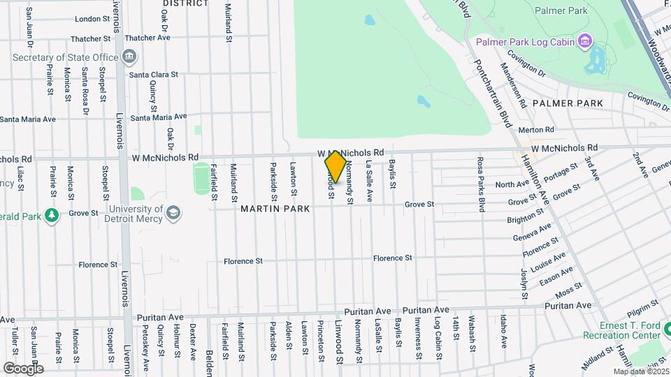 16854 Linwood St Map and Location Details