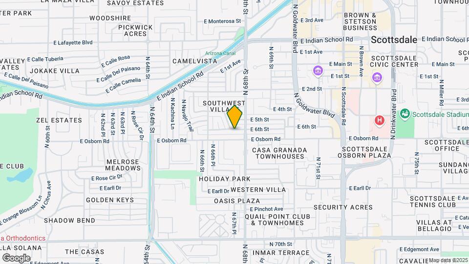 6713 E 6th St Map and Location Details