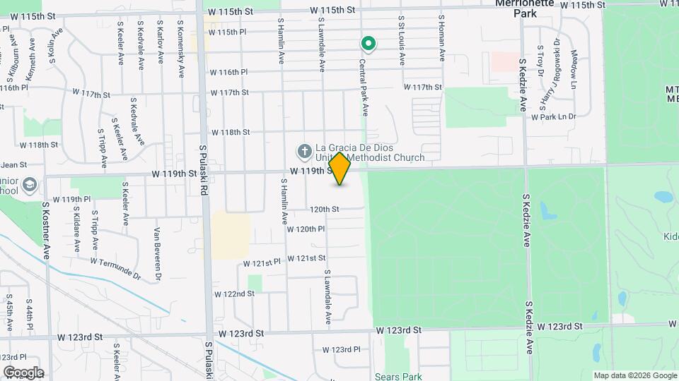 11925 S Lawndale Ave Map and Location Details