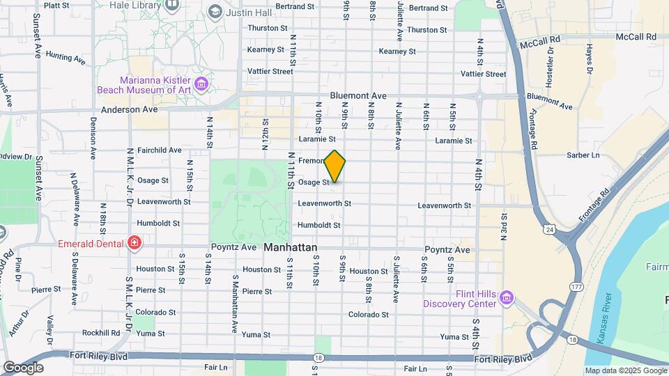 909 Osage St Map and Location Details