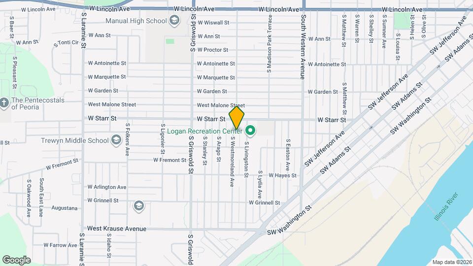 1400 S Westmoreland Ave Map and Location Details