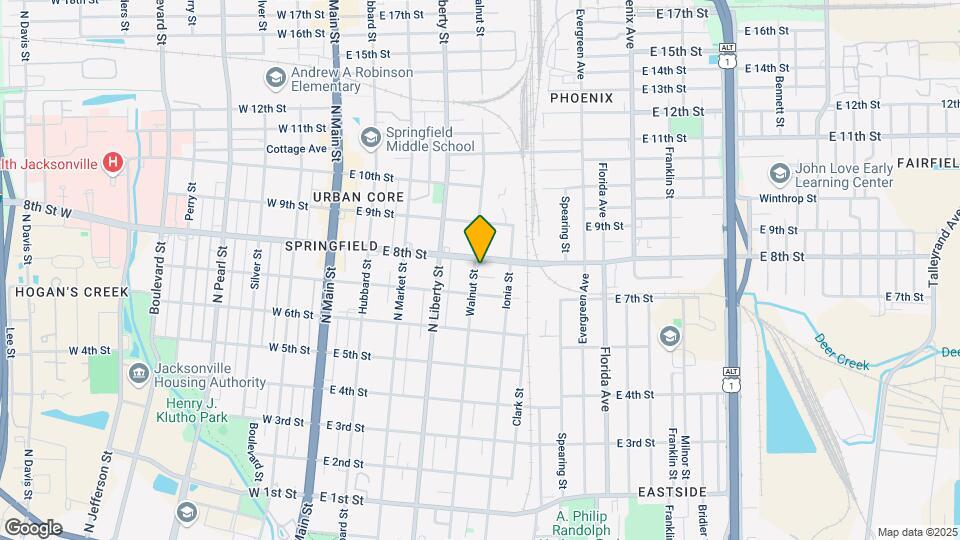 1739 Walnut St Mapa y Detalles de la Ubicación