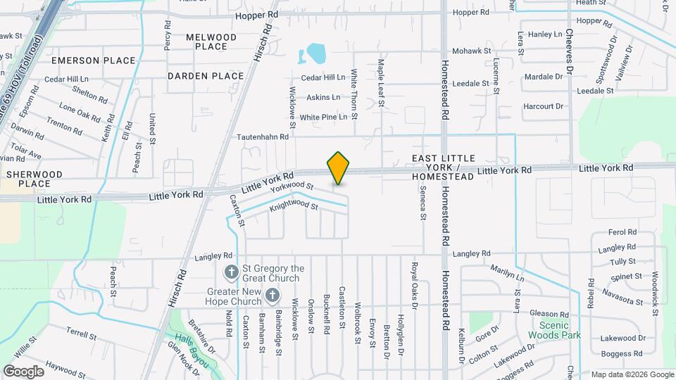 5803 Yorkwood St Map and Location Details