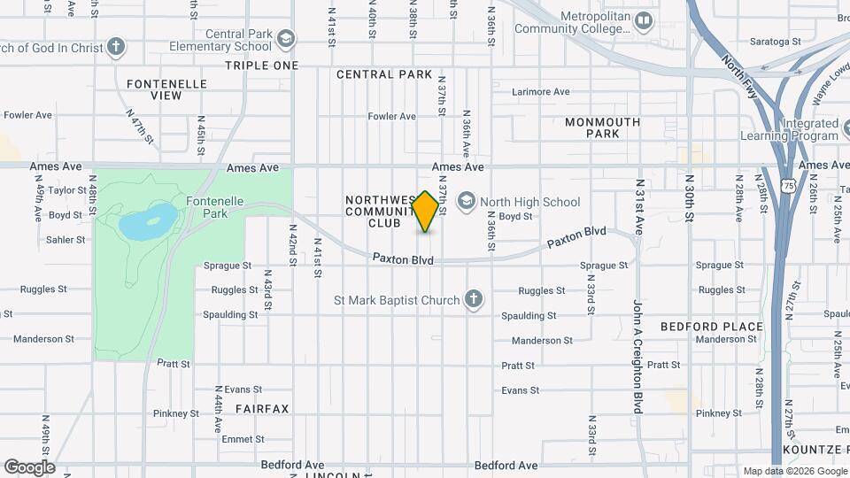 4127 N 38th St Map and Location Details