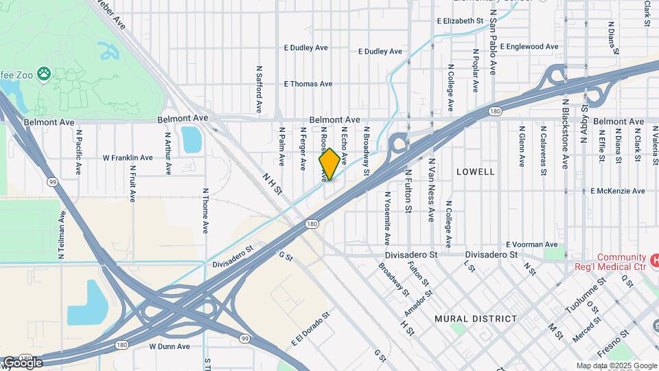 284 N Roosevelt Ave Map and Location Details