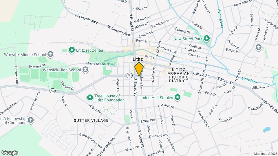 107 S Broad St Map and Location Details