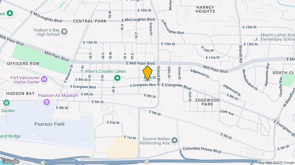 2800 E Evergreen Blvd, Unit Suite B Studio Apt Map and Location Details