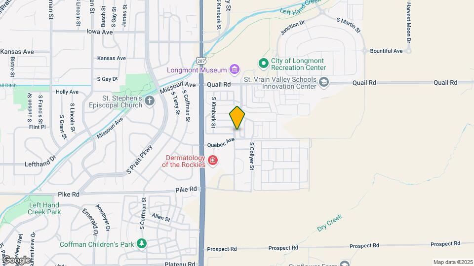 1334 S Emery St Map and Location Details