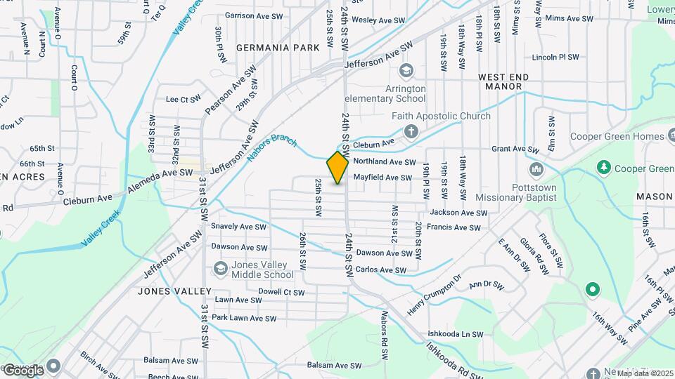 2408 Powderly Ave SW Map and Location Details