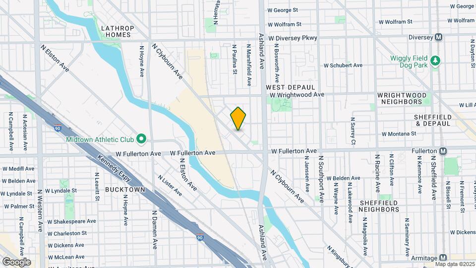 2445 N Clybourn Ave Mapa y Detalles de la Ubicación
