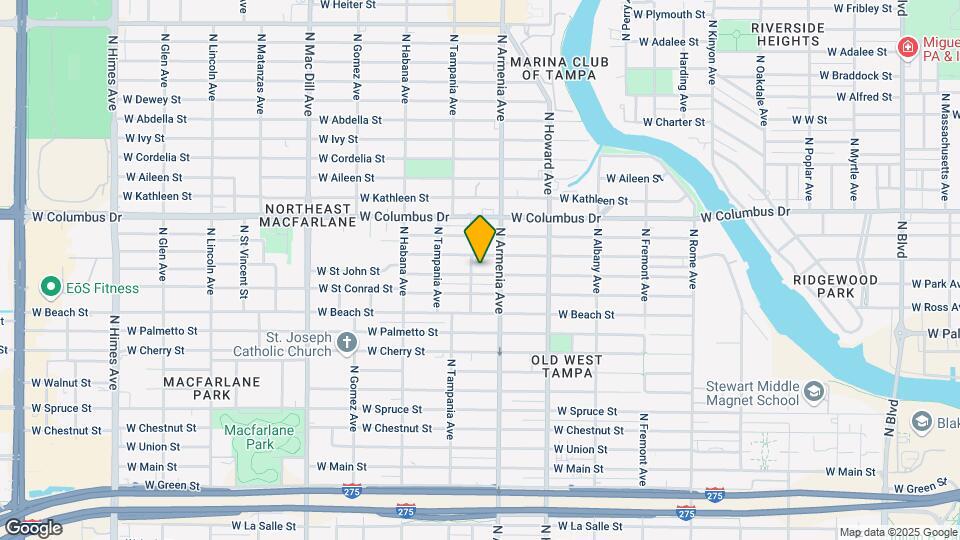 2519 W St John St-Unit -# B Map and Location Details