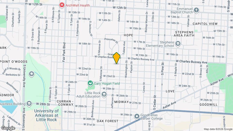 4617 W 21st St Map and Location Details