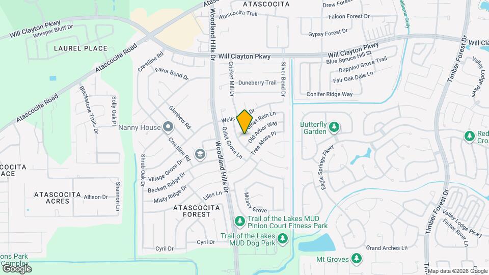 4110 Forest Rain Ln Mapa y Detalles de la Ubicación