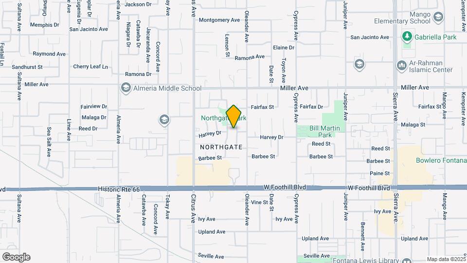 7880 Pinyon Ave Map and Location Details